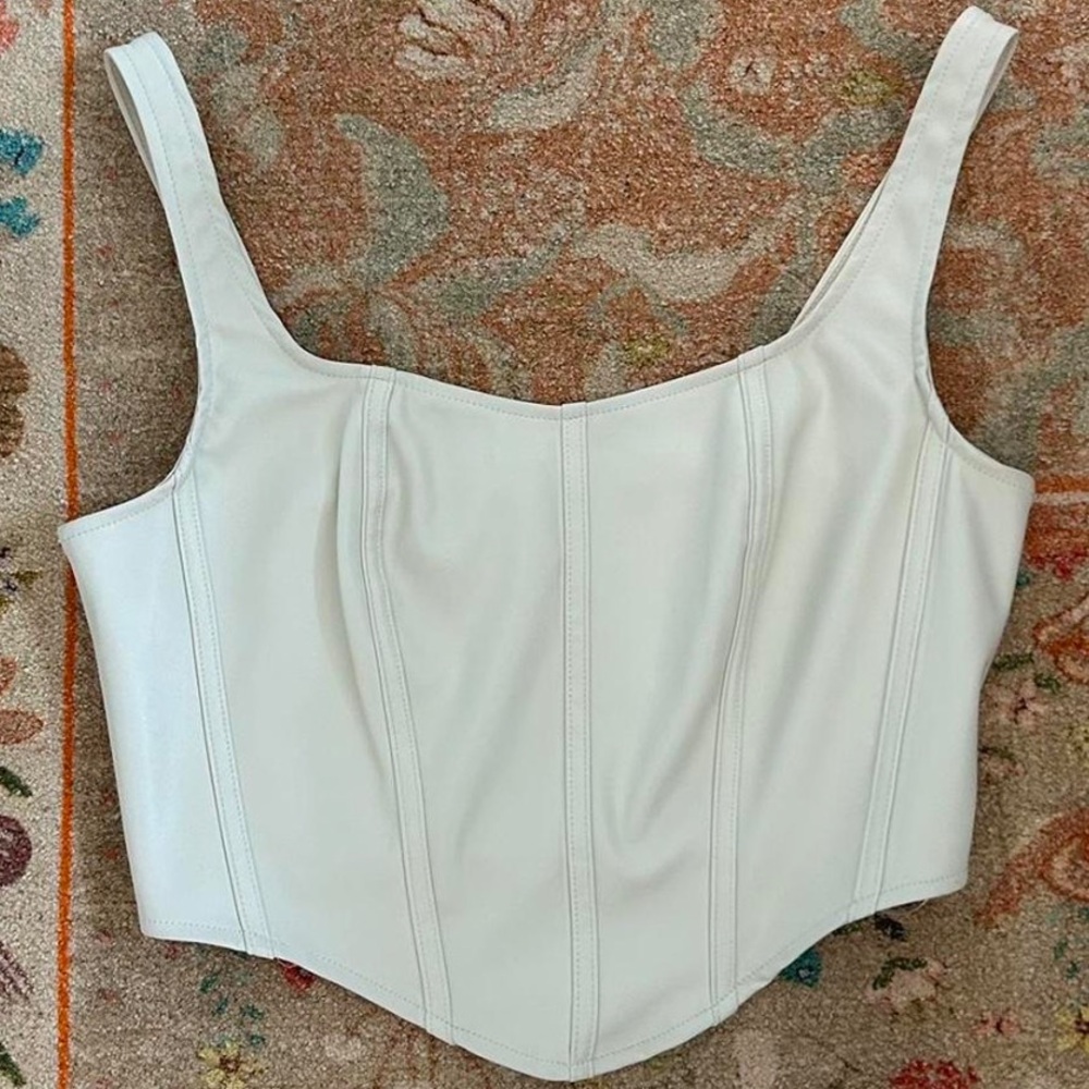 Sincerely Jules for Bandier Women's White and Cream Corset